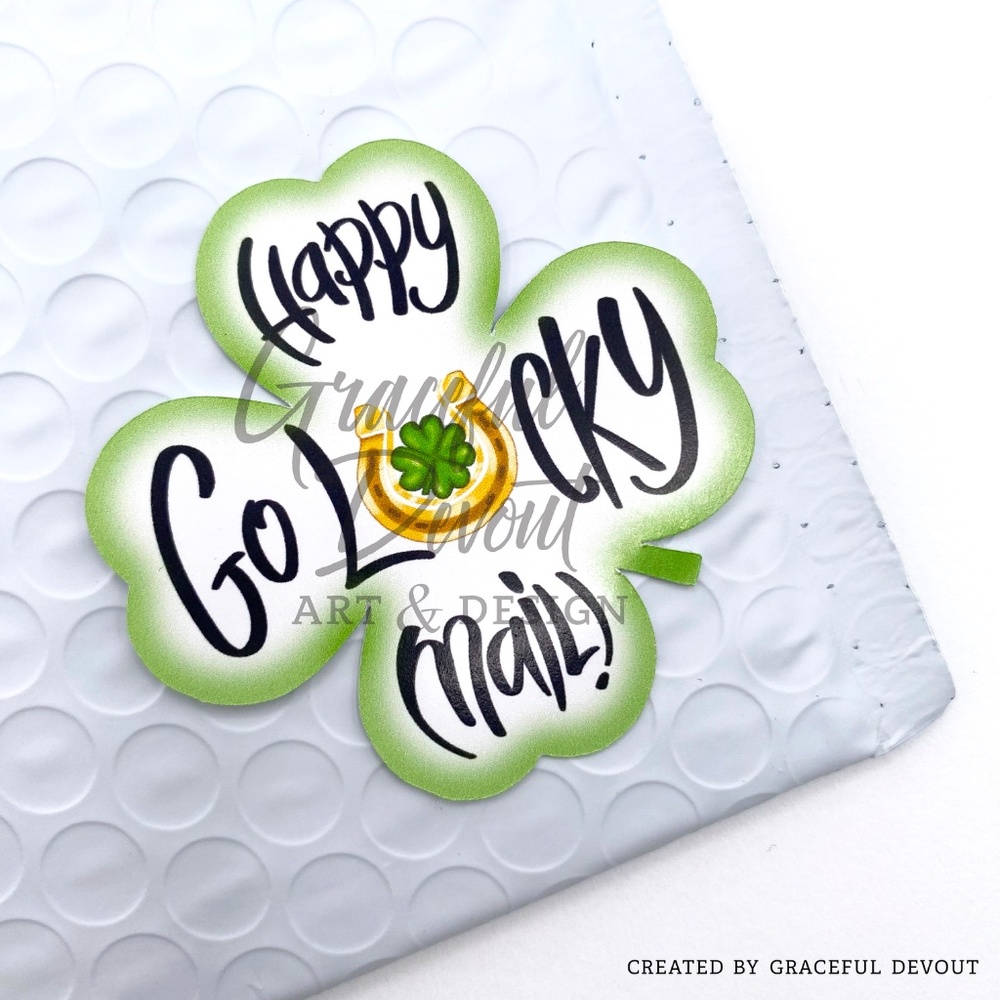 Happy Go Lucky Mail! -2" (inches) (48ct.) Stickers - Picture 3 of 4